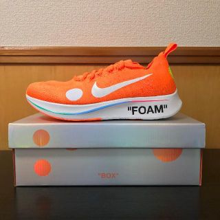 ナイキ(NIKE)のNIKE OFF WHITE ZOOM FLY ORANGE 28cm(スニーカー)