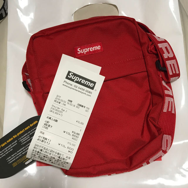 supreme ショルダー バッグ 赤