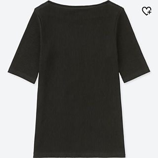 ユニクロ(UNIQLO)の⚠️なるっぺ様専用⚠️UNIQLOリブボートネックTシャツ S size(Tシャツ(半袖/袖なし))