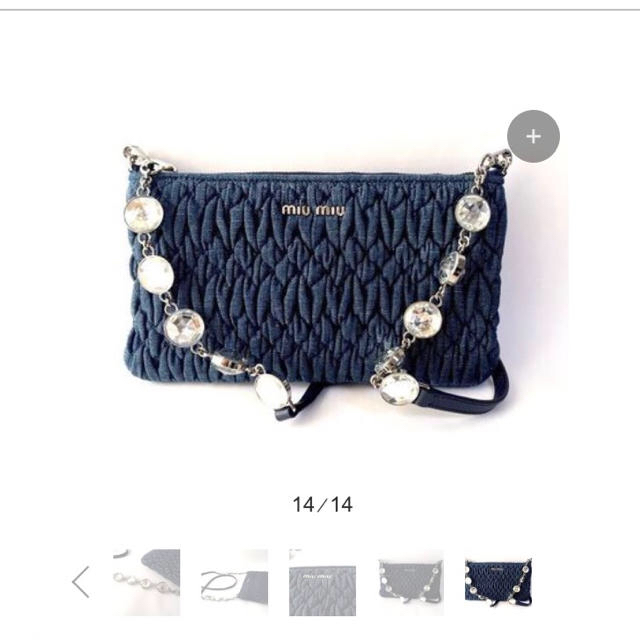 ありません miumiu - 美品☆miumiu デニム ショルダーバッグ の通販 by