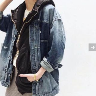 アパルトモンドゥーズィエムクラス(L'Appartement DEUXIEME CLASSE)の☆新品☆ STAMMBAUM OVERSIZE DENIM JACKET38(Gジャン/デニムジャケット)