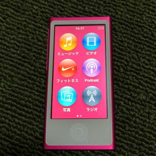 アップル(Apple)の中古美品 iPod nano 7世代 本体のみ  ゆうたん様専用(ポータブルプレーヤー)