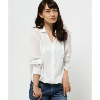 イエナ(IENA)の【arika様専用】IENA 長袖シャツブラウス （ホワイト）(シャツ/ブラウス(長袖/七分))