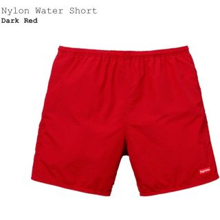 シュプリーム(Supreme)のsupreme nylon water short dark red 赤 S(ショートパンツ)