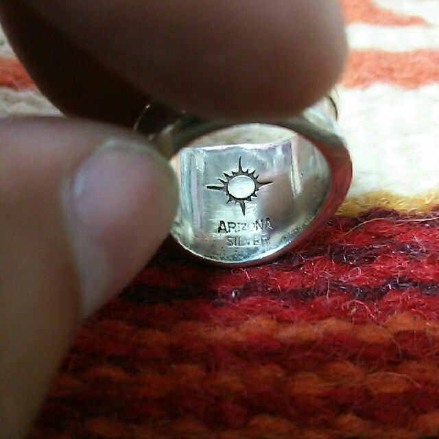 ARIZONA FREEDOM(アリゾナフリーダム)のアリゾナフリーダム 太陽神 シルバーリング silver 11号ピンキーリング  メンズのアクセサリー(リング(指輪))の商品写真