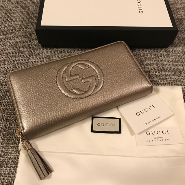 Gucci(グッチ)のルビーmaki様専用！GUCCI グッチ 新品 ラウンドジップ  財布 正規品 レディースのファッション小物(財布)の商品写真