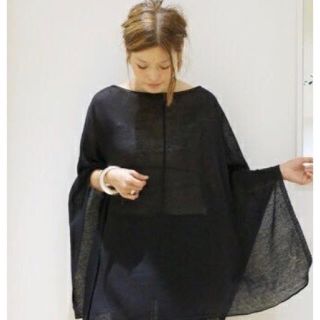 ドゥーズィエムクラス(DEUXIEME CLASSE)のドゥーズィエムクラス　リネンケープ　Linen Cape(ポンチョ)