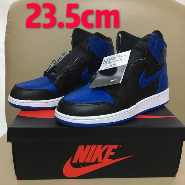 NIKE(ナイキ)のNIKE AIR JORDAN 1 AJ1 OG ROYAL BLUE青黒ブルー レディースの靴/シューズ(スニーカー)の商品写真