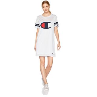 チャンピオン(Champion)のChampion Tシャツ ワンピース ホワイト M(ミニワンピース)