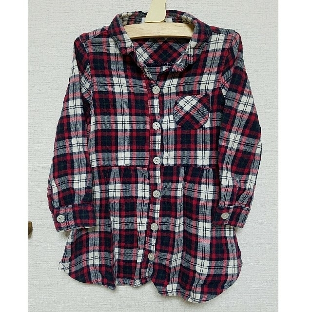 GLOBAL WORK(グローバルワーク)のGLOBAL WORK　キッズ　シャツワンピース キッズ/ベビー/マタニティのキッズ服女の子用(90cm~)(ワンピース)の商品写真