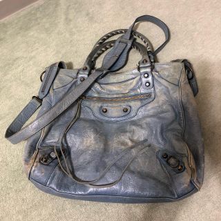 バレンシアガ(Balenciaga)のバレンシアガ クラシック ザ ヴェロ 235216 ブルー(ハンドバッグ)