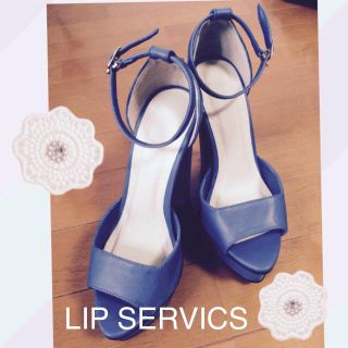 リップサービス(LIP SERVICE)のLIP SERVICE ブルー sizeS(サンダル)