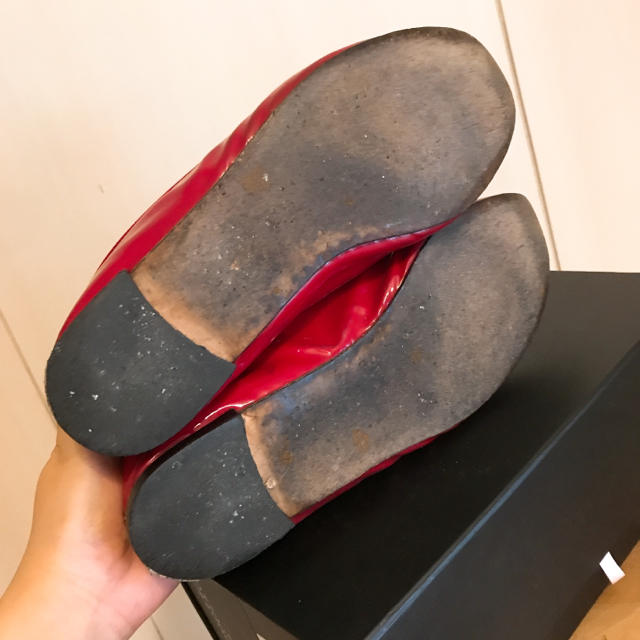 repetto(レペット)のrepette 赤 フラットシューズ レディースの靴/シューズ(バレエシューズ)の商品写真