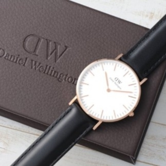 保証付！Daniel Wellington 0508DW 36㎜ ローズゴールド約37ｇベルト幅