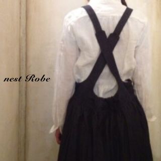 ネストローブ(nest Robe)のネストローブ（nest robe）リネン ジャンパードレス(ロングスカート)