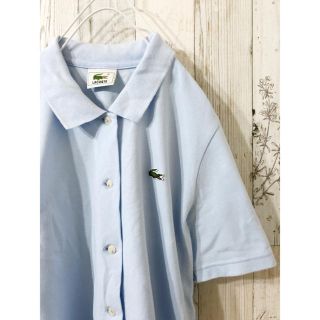 ラコステ(LACOSTE)の古着 ラコステ ポロシャツ LACOSTE ライトブルー (ポロシャツ)