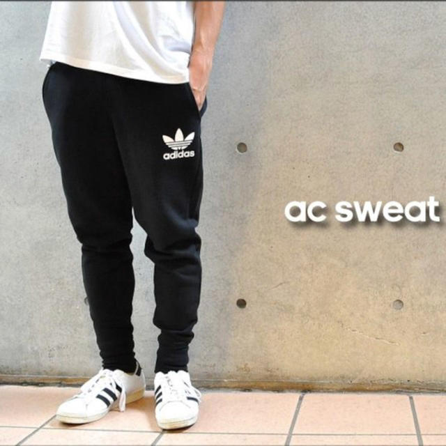 BQ1847色S✨ブラック オリジナルス スウェット パンツ AC SWEAT PANTS