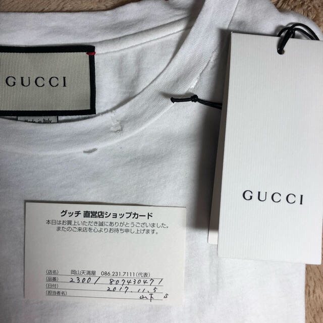 Gucci(グッチ)のGUCCI tシャツ Sサイズ レディースのトップス(Tシャツ(半袖/袖なし))の商品写真