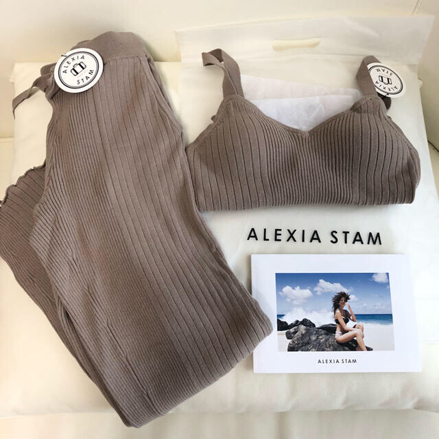 ALEXIA STAM - お値下げ！新品 ALEXIASTAM アリシアスタン リブニット ...