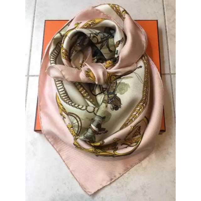 バンダナ/スカーフ人気のロンシャン ピンク エルメス スカーフ カレ90