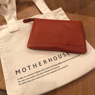 マザーハウス(MOTHERHOUSE)の新品 mother house レザースリムポーチ(ポーチ)