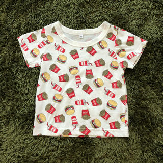 シマムラ(しまむら)のしまむら ハンバーガー ポテト Tシャツ 半袖 90cm(Tシャツ/カットソー)