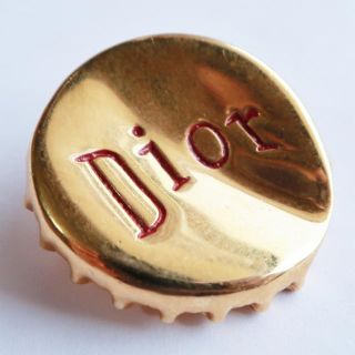 高評価レビュー Dior Christian - ブローチ ロゴ 値下げ【Dior】ヴィンテージ アクセサリー