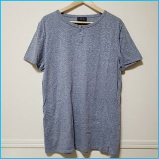 アーペーセー(A.P.C)の美品/APCアーペーセー　ヘンリーネックカットソー　ポルトガル製(Tシャツ/カットソー(半袖/袖なし))