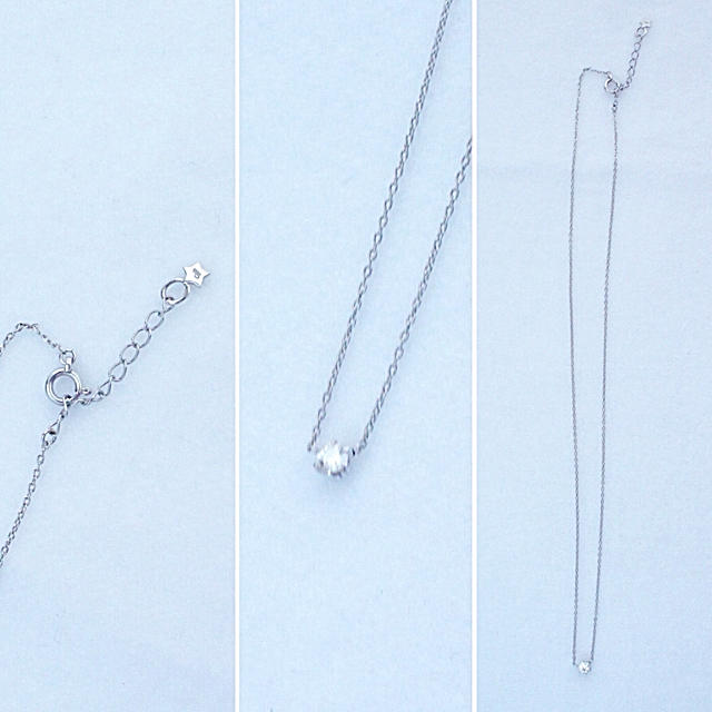 【中古】アクセサリー早い者勝ちセール!スタージュエリーエクセレントカット 一粒ダイヤモンドネックレス