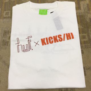 ハフ(HUF)のHuf x Kicks/Hi Limited Tee White L 新品未使用(Tシャツ/カットソー(半袖/袖なし))