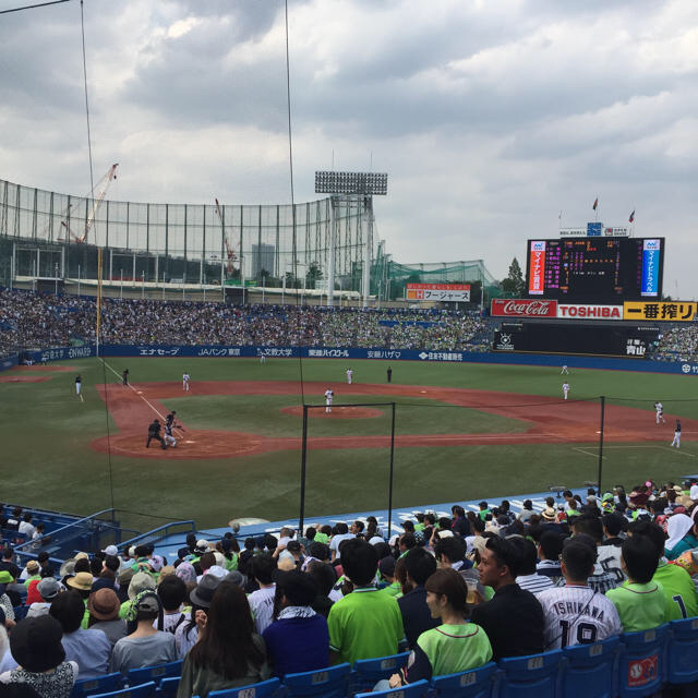 東京ヤクルトスワローズ(トウキョウヤクルトスワローズ)の東京ヤクルトvs中日ドラゴンズ ムーンシート チケットのスポーツ(野球)の商品写真