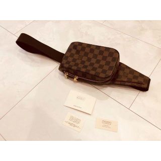 ルイヴィトン(LOUIS VUITTON)の美品 LOUIS VUITTON　ルイ ヴィトンダミエ ボディバッグ ジェロニモ(ボディーバッグ)