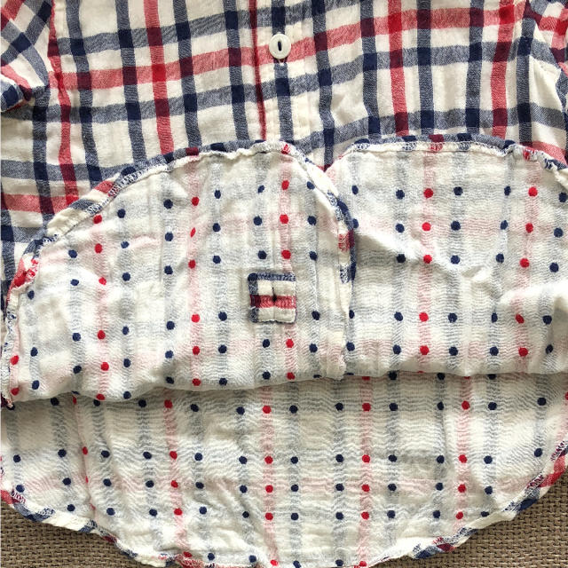 coen(コーエン)のcoen チェックシャツ 110㎝ キッズ/ベビー/マタニティのキッズ服男の子用(90cm~)(Tシャツ/カットソー)の商品写真