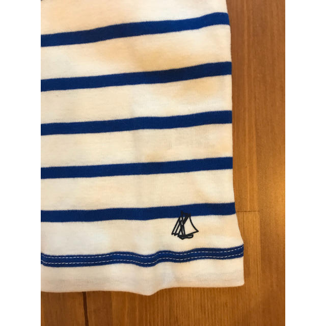 PETIT BATEAU(プチバトー)のゆきママ様専用♡4ans プチバトー マリニエールフレンチスリーブカットソー キッズ/ベビー/マタニティのキッズ服女の子用(90cm~)(Tシャツ/カットソー)の商品写真