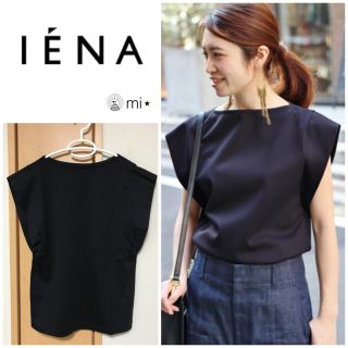 イエナ(IENA)の美品❣️ IENA C/NY ボートネックTシャツ ネイビー(カットソー(半袖/袖なし))