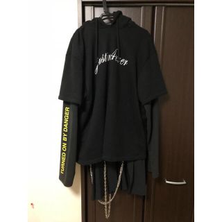 バレンシアガ(Balenciaga)の破格 Vetements レイヤード スカートドッキング パーカー(パーカー)