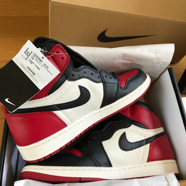 エア ジョーダン1  BRED TOE