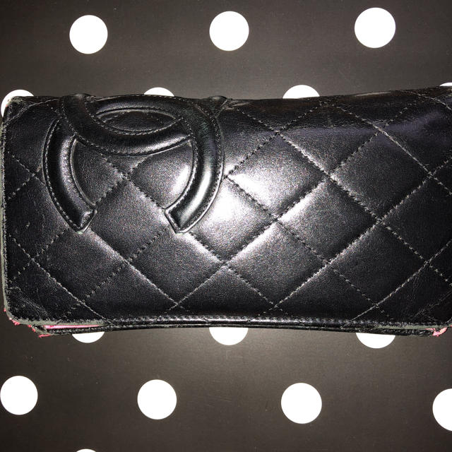 CHANEL カンボンライン 長財布                  ブラック