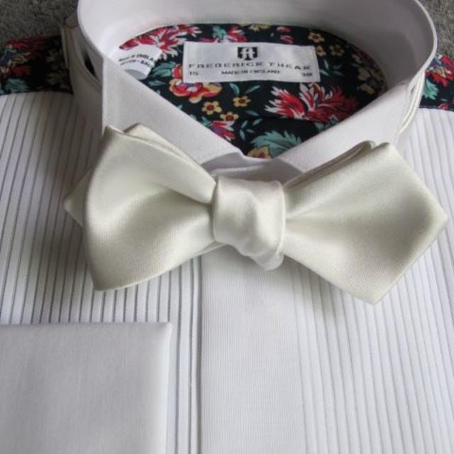 フォーマル白蝶ネクタイ（手結び） メンズのファッション小物(ネクタイ)の商品写真