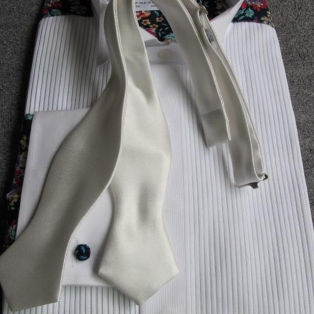 フォーマル白蝶ネクタイ（手結び） メンズのファッション小物(ネクタイ)の商品写真