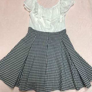 マーキュリーデュオ(MERCURYDUO)のマーキュリーデュオ ギンガムチェック ワンピース 美品(ミニワンピース)