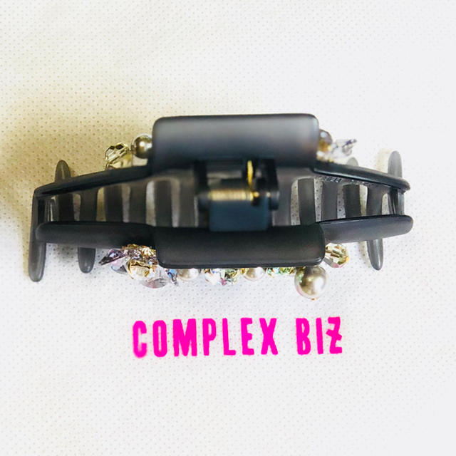 COMPLEX BIZ♡フラワーモチーフバンスクリップ♡グレー 2