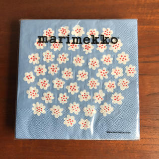 マリメッコ(marimekko)のマリメッコ プケッティ ペーパーナプキン ブルー(テーブル用品)