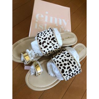 エイミーイストワール(eimy istoire)の即発送♡ゴールドポイントハラコサンダル♡eimy(サンダル)