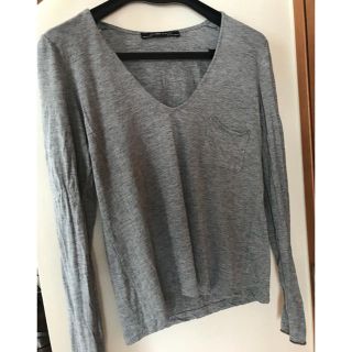 ザラ(ZARA)のZara Ｔシャツ グレー サイズS(Tシャツ(半袖/袖なし))