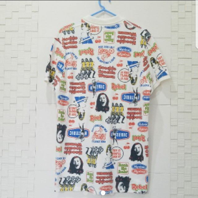 HYSTERIC GLAMOUR(ヒステリックグラマー)の【レア‼Lサイズ】HYSTERIC GLAMOUR　総柄　ポロシャツ メンズのトップス(ポロシャツ)の商品写真