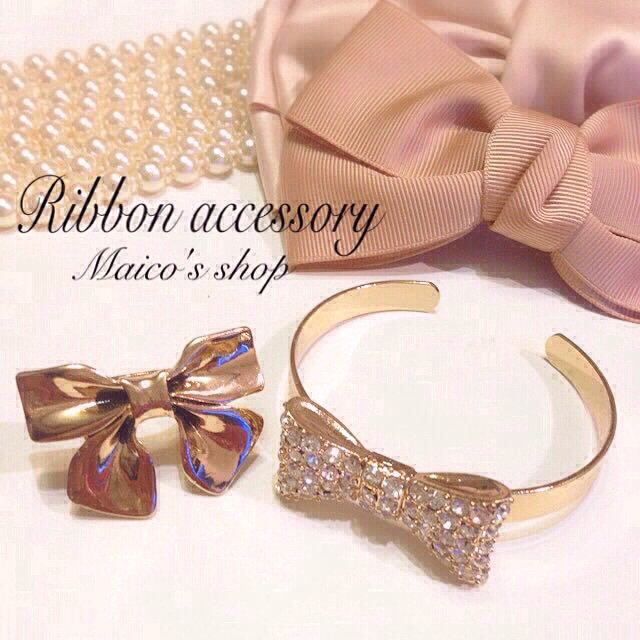 FOREVER 21(フォーエバートゥエンティーワン)のRibbon accessory⋈set レディースのアクセサリー(リング(指輪))の商品写真