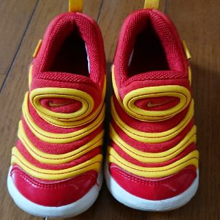 ナイキ(NIKE)のゆうひさん専用☆NIKEダイナモフリー 14cm RED×YELLOW(スニーカー)