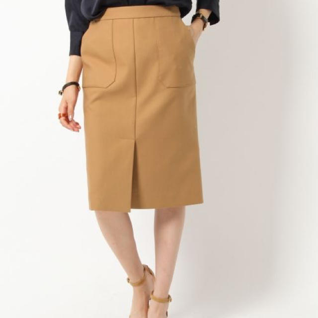 BABYLONE(バビロン)のマエベンツタイトスカート ベージュ36 レディースのスカート(ひざ丈スカート)の商品写真