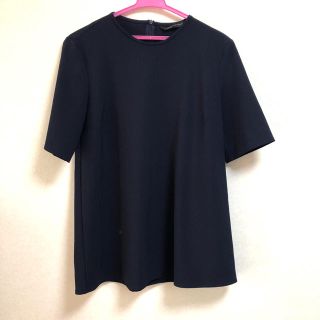 ザラ(ZARA)のZARA ネイビートップス 五分袖スピックアンドスパン イエナ トゥモローランド(カットソー(半袖/袖なし))